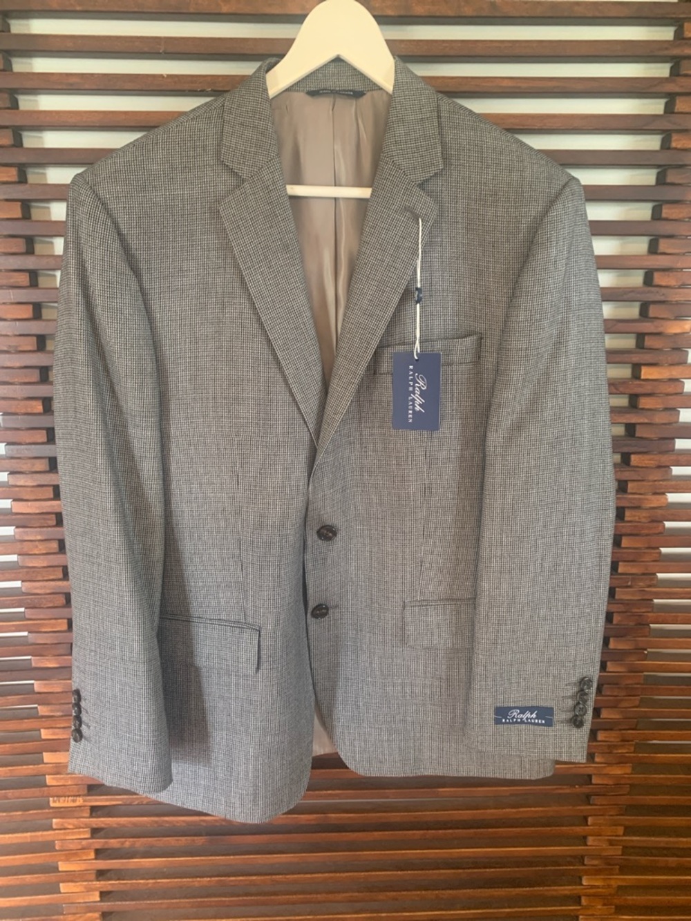 Ralph Lauren Men's Gray Patterned Blazer